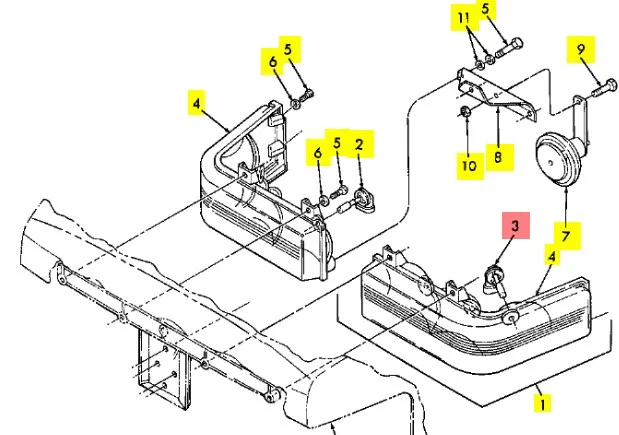 9847313 - Лампа фары TGT8./Mg.